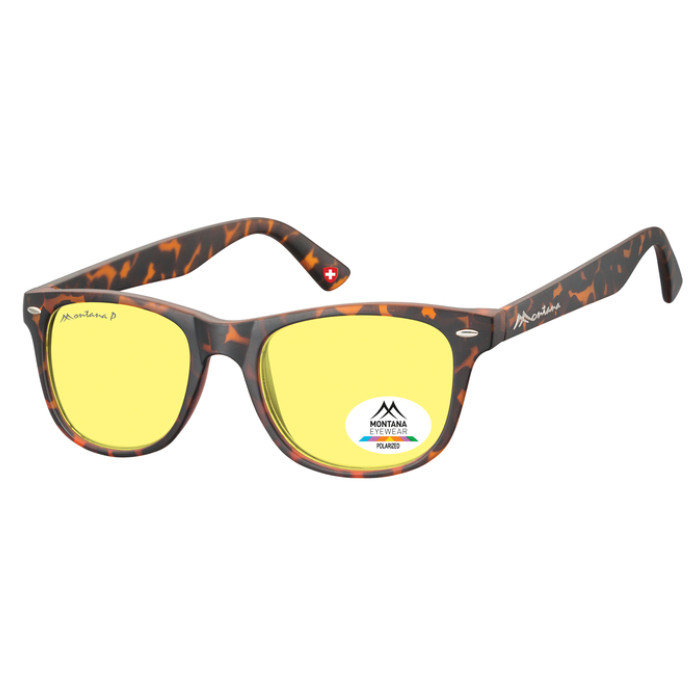 Zonnebril Montana met geel gepolariseerd glas turtle