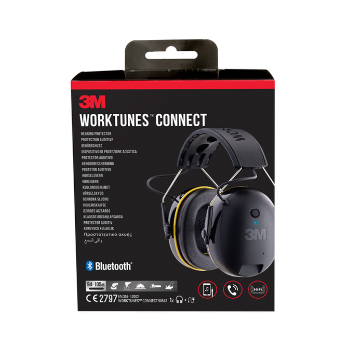 Oorkap 3M Worktunes Connect Bluetooth technologie 90543EC1 94-105 dB