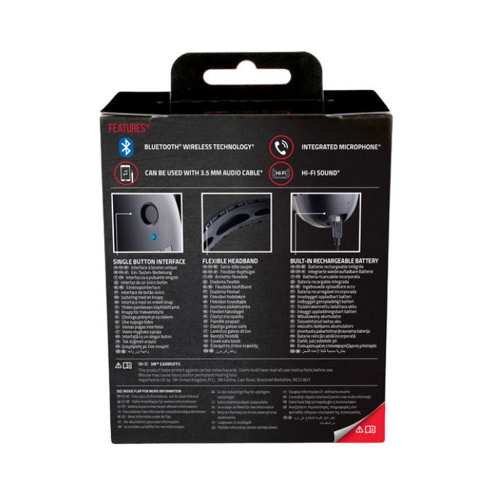 Oorkap 3M Worktunes Connect Bluetooth technologie 90543EC1 94-105 dB