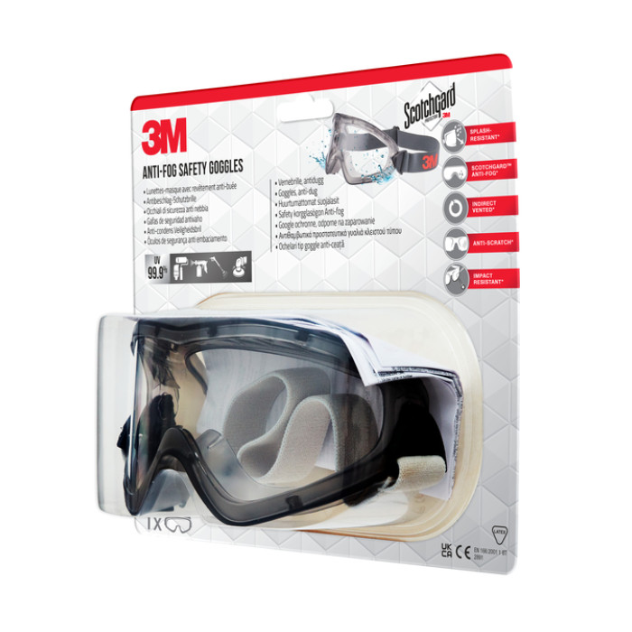 Ruimzichtbril 3M anti-fog Safety krasbestendig