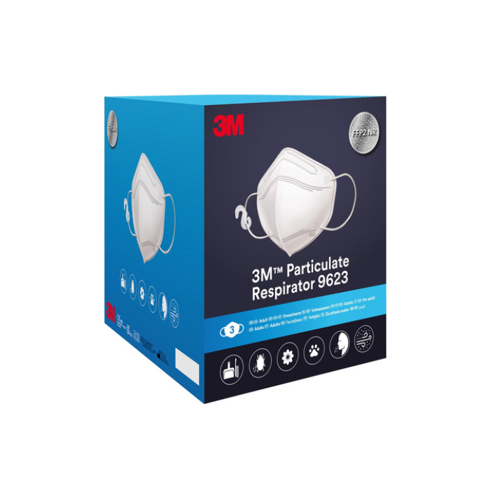 Stofmasker 3M Aura FFP2 KN95 zonder ventiel 3 stuks wegwerp