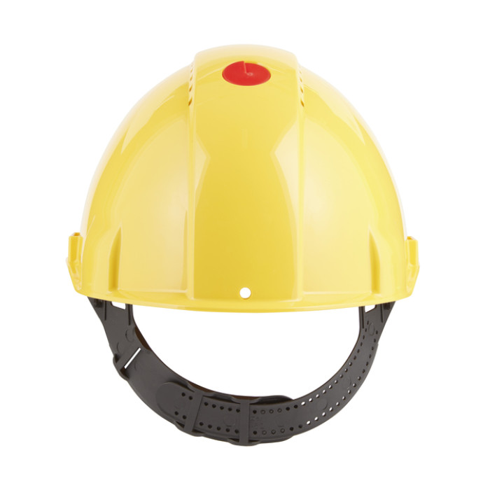 Veiligheidshelm 3M 53-62cm Uvicator en pinverstelling geel