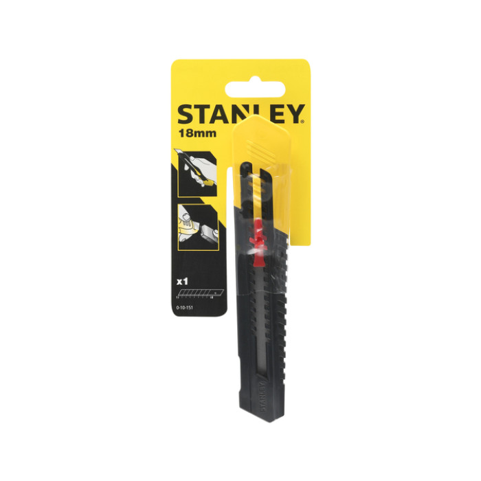 Afbreekmes Stanley SM 18mm antichoc blister à 1 stuk