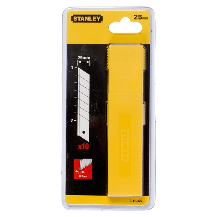 Afbreekmesjes Stanley 25mm 10 stuks