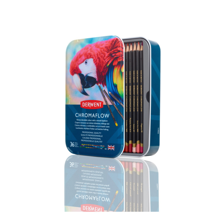 Kleurpotloden Derwent Chromaflow set à 36 kleuren