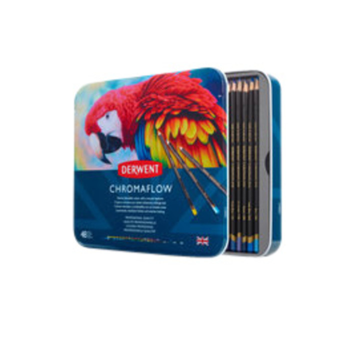 Kleurpotloden Derwent Chromaflow set à 48 kleuren