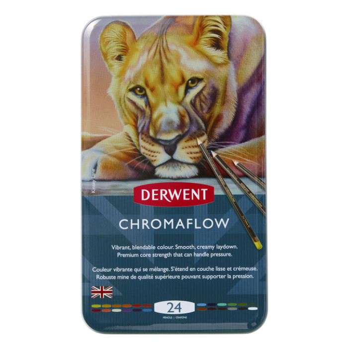 Kleurpotloden Derwent Chromaflow set à 24 kleuren