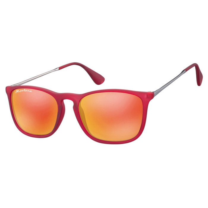 Zonnebril Montana met rood glas rood