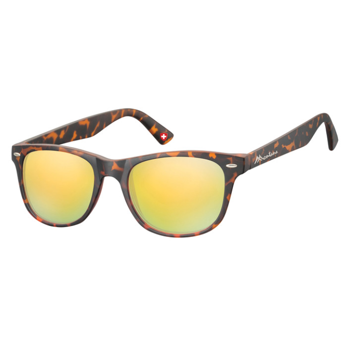 Zonnebril Montana met geel glas turtle