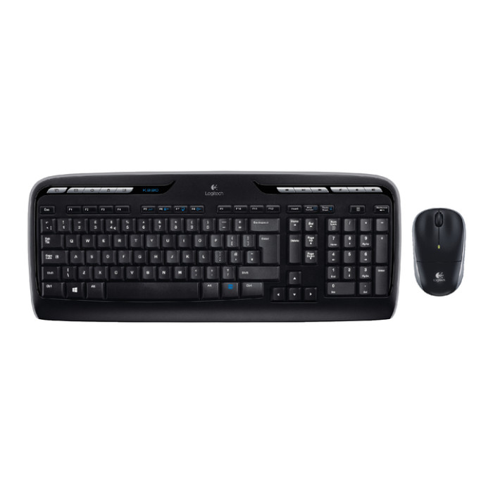 Toetsenbord Logitech MK330 Qwerty + muis zwart