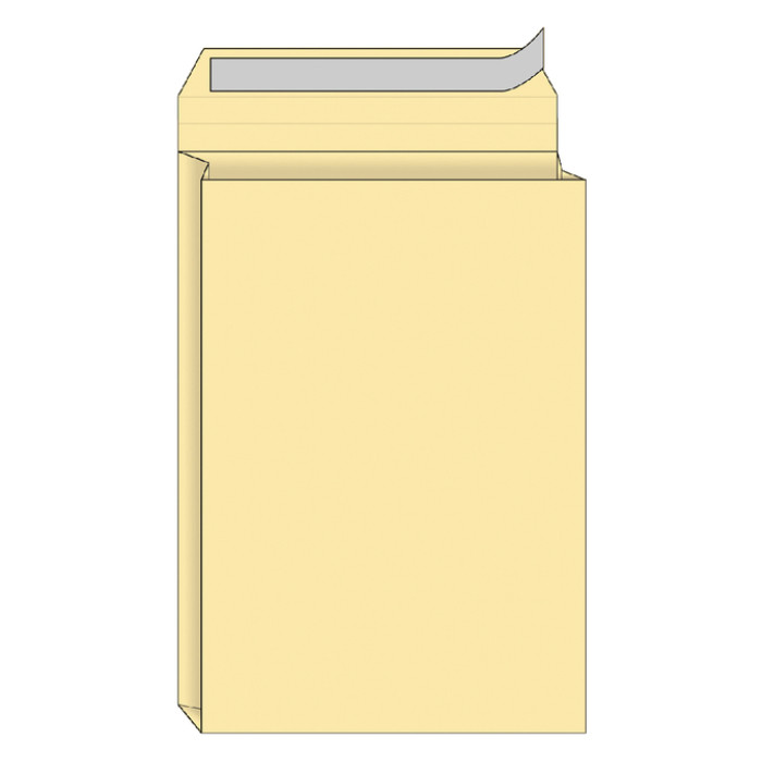 Envelop Quantore monsterzak 229x324x38mm zelfkl. creme 10 stuks