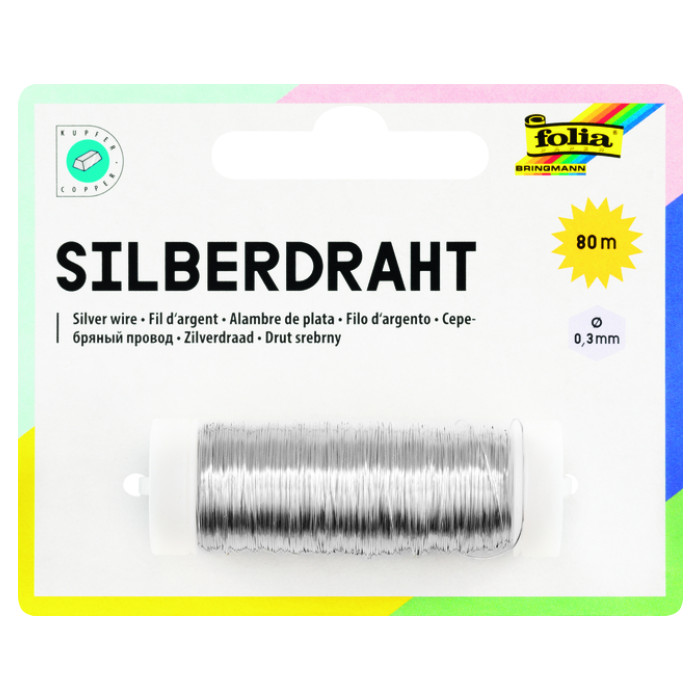 Zilverdraad Folia 0.3mmx80m