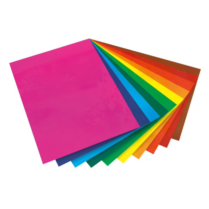 Raamfolie Folia 23x33cm 10 vel 10 kleuren