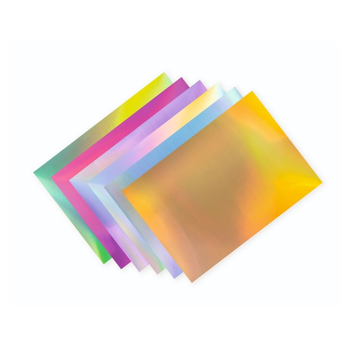 Regenboogpapier en karton Folia 24x34cm 120gr en 250gr 12 vel 6 tinten