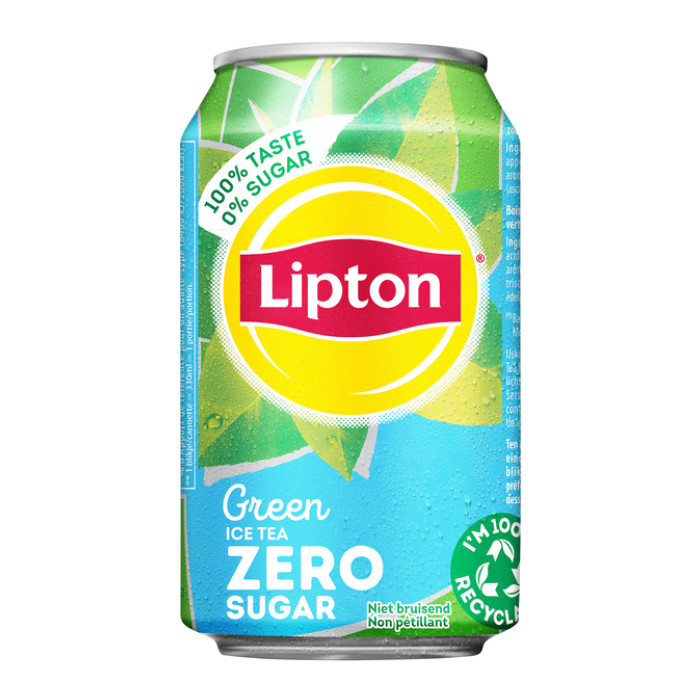 Frisdrank Lipton Ice Tea green zero blik 330ml