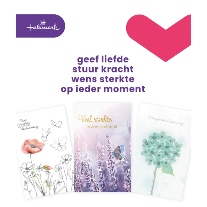 Wenskaart Hallmark navulset deelneming 10 kaarten