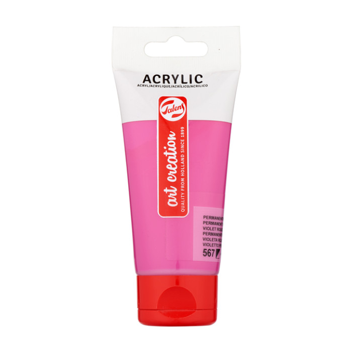 Acrylverf Talens Art Creation 567 permanentroodviolet tube à 75ml