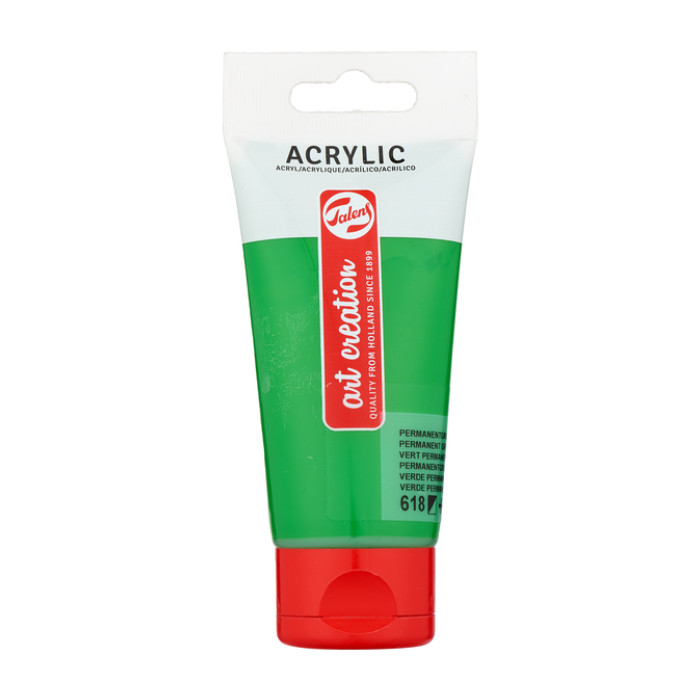 Acrylverf Talens Art Creation 618 permanentgroen licht tube à 75ml