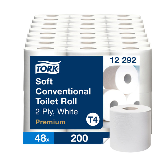Toiletpapier Tork T4 Premium 2-laags 200 vel wit 12292