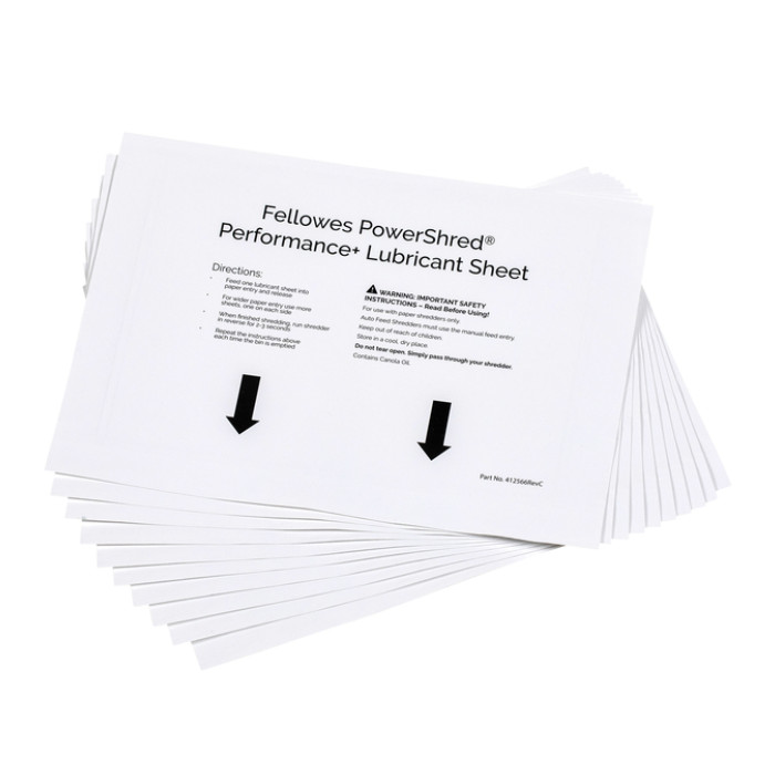 Olievellen voor papiervernietiger Fellowes Powershred Performance+ 10 vel