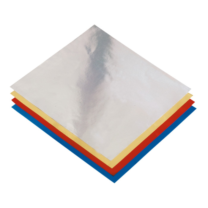 Vouwblaadjes Folia 15x15cm 50 vel alufolie assorti kleuren