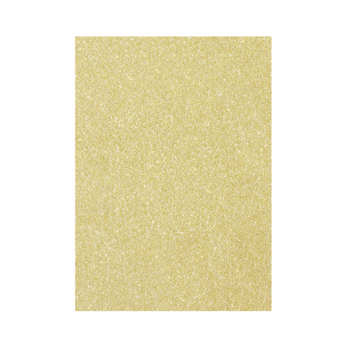 Glitterkarton Folia 50x70cm 300gr 5 vel goud