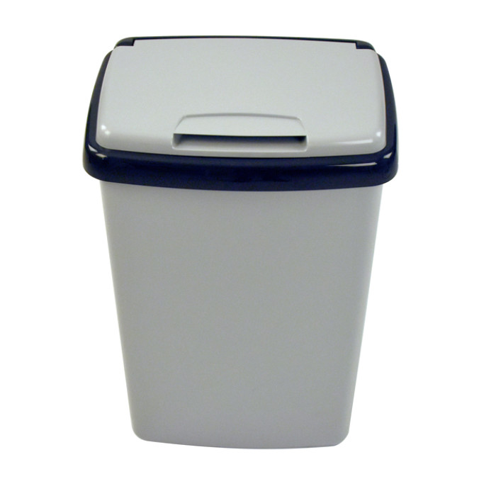 Afvalbak Vepa Bins bekerinzet 5-gaats 50 liter grijs