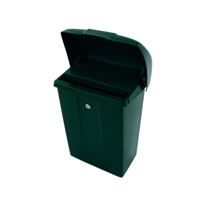 Brievenbus Vepa Bins met klep kunststof groen