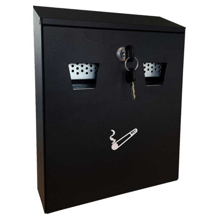 Asbak BRASQ wand 32x26cm zwart