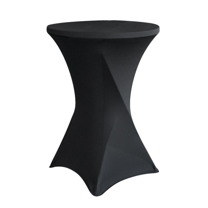 Tafelrok BRASQ voor statafel 80cm zwart