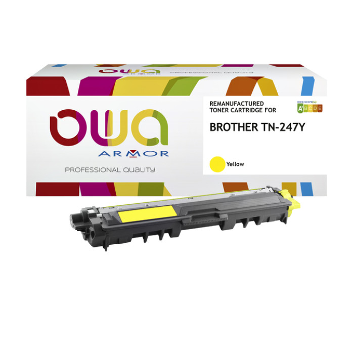 Toner OWA alternatief tbv Brother TN-247Y geel