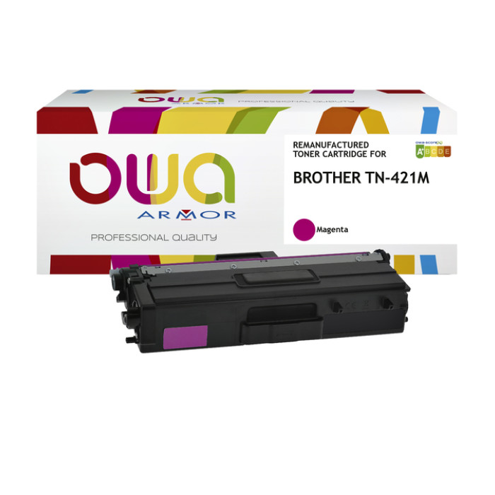 Toner OWA alternatief tbv Brother TN-421M rood