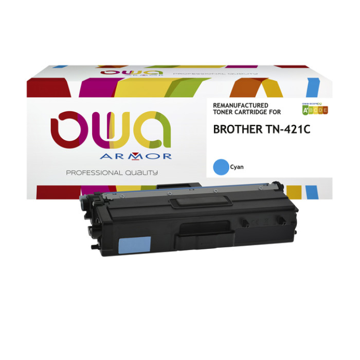 Toner OWA alternatief tbv Brother TN-421C blauw
