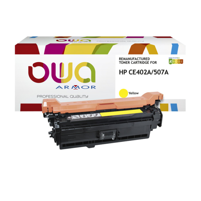 Tonercartridge OWA alternatief tbv HP CE402A geel