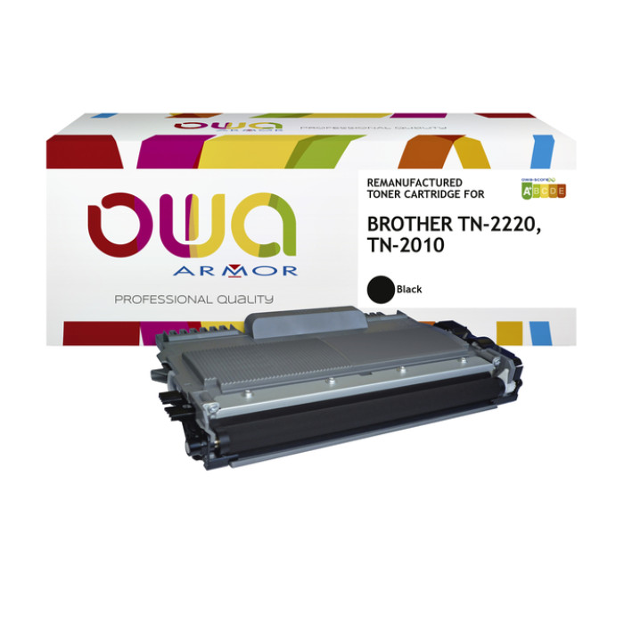 Toner OWA alternatief tbv Brother TN-2220BK zwart