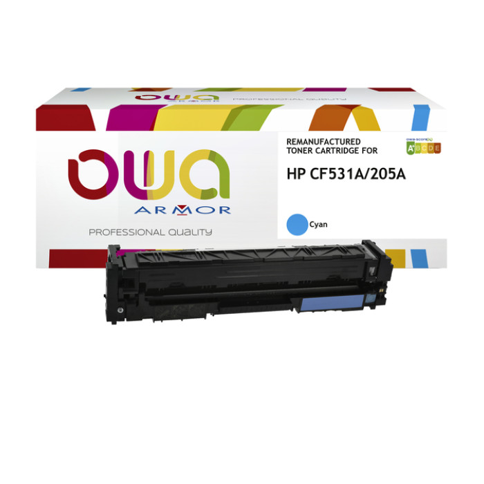Tonercartridge OWA alternatief tbv HP CF531A blauw