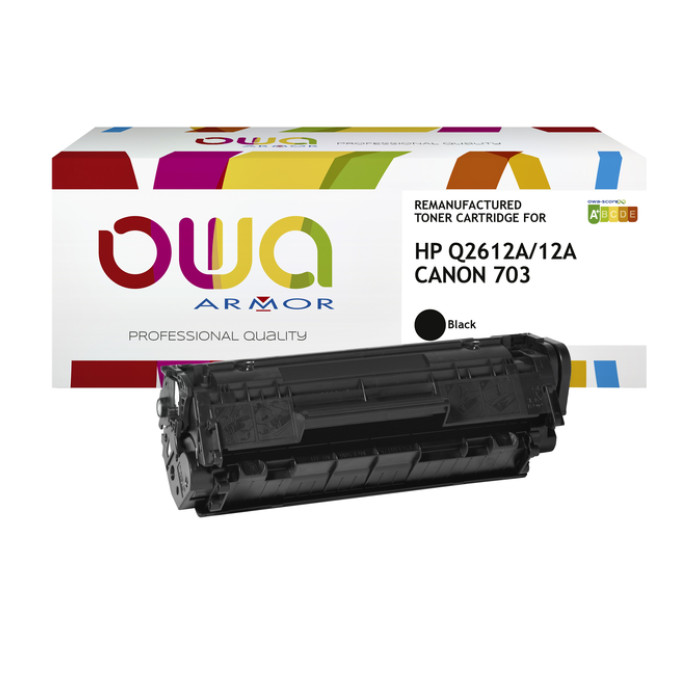 Tonercartridge OWA alternatief tbv HP Q2612A zwart