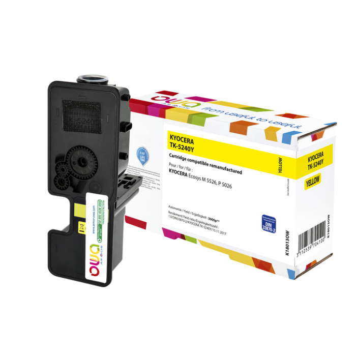 Toner OWA alternatief tbv Kyocera TK-5240Y geel