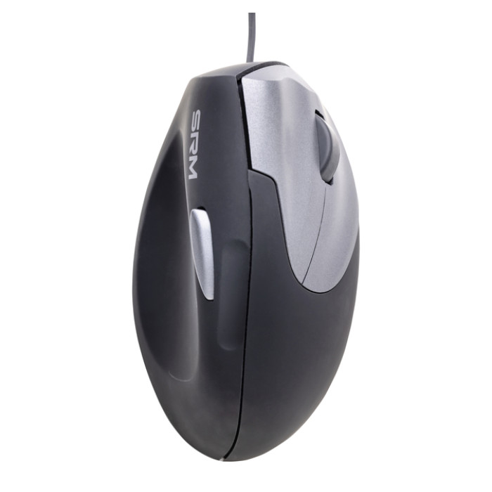 Muis Ergofy SRM VS4 rechts draad zilver zwart