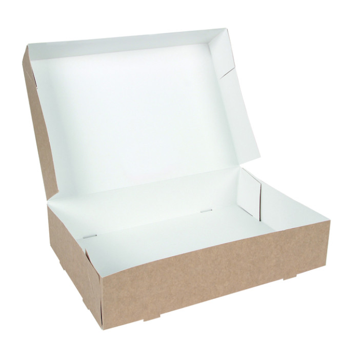 Cateringdoos IEZZY 35cm plasticvrij bruin 10 stuks