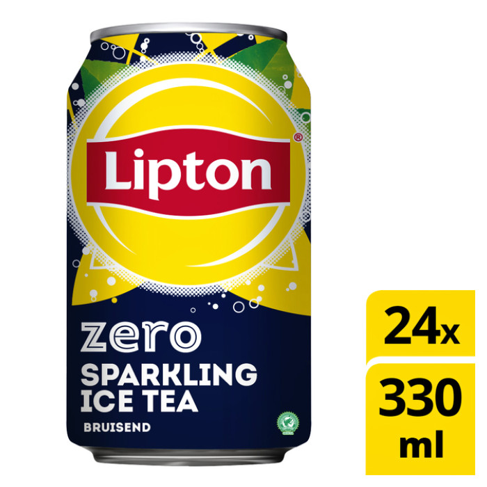 Frisdrank Lipton Ice Tea sparkling zero blik 330ml