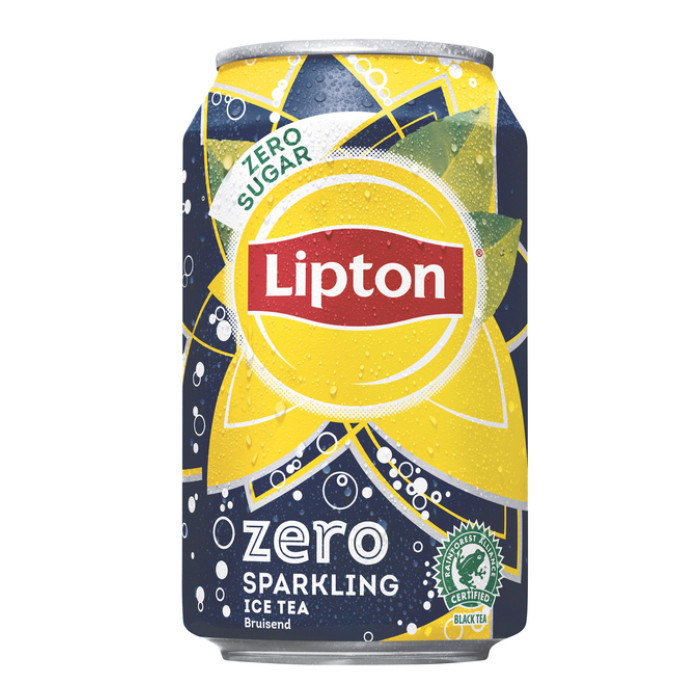 Frisdrank Lipton Ice Tea sparkling zero blik 330ml