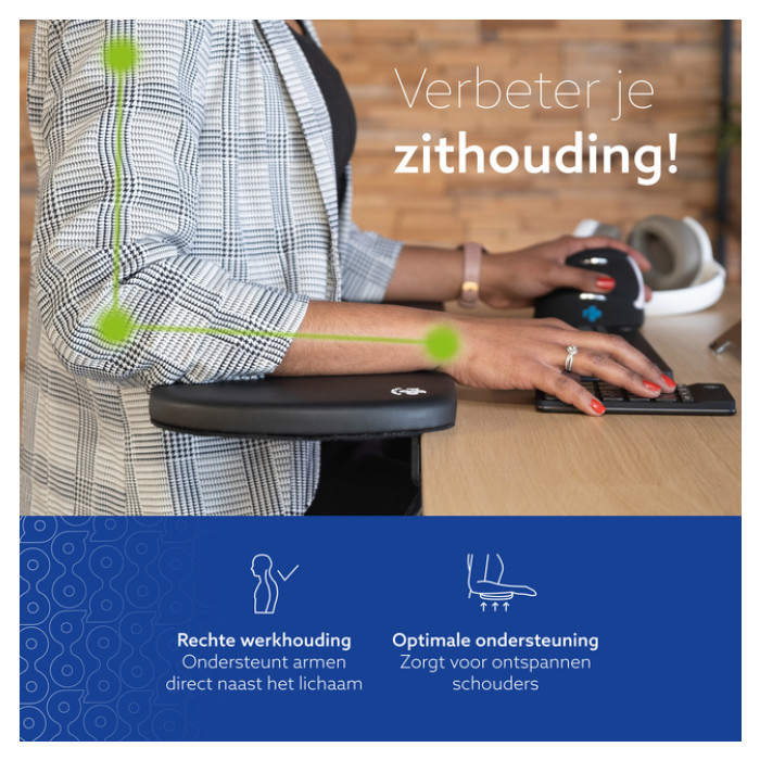 Armsteun R-Go Ergonomisch Zwart