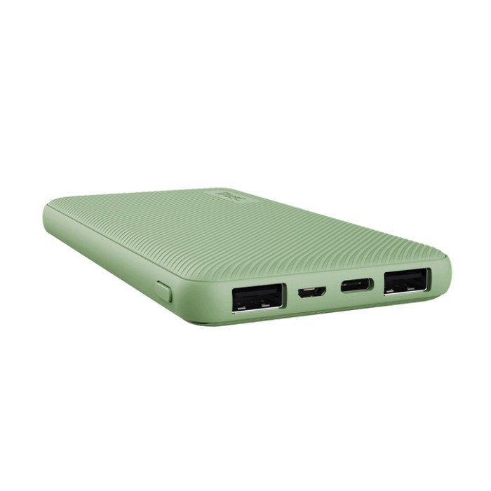 Powerbank Trust Primo 10.000 mAh eco groen