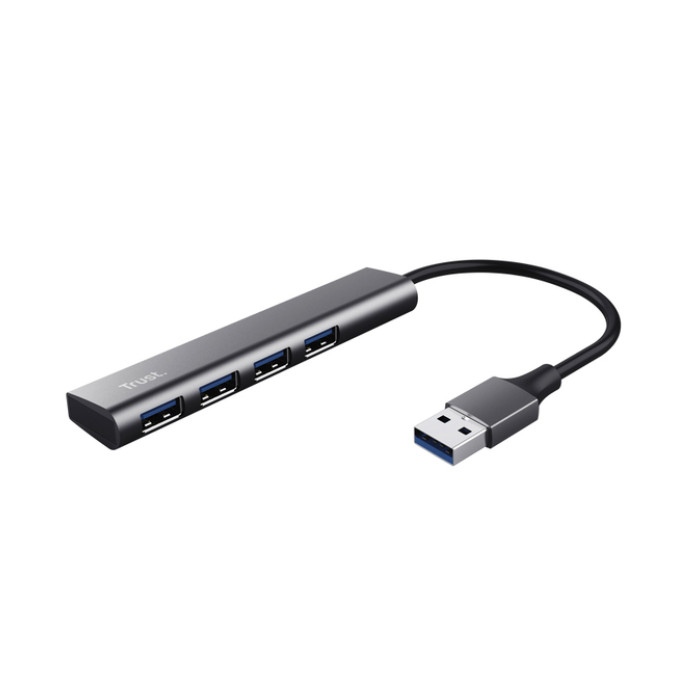 Hub Trust Halyx 4-port USB-A zilver
