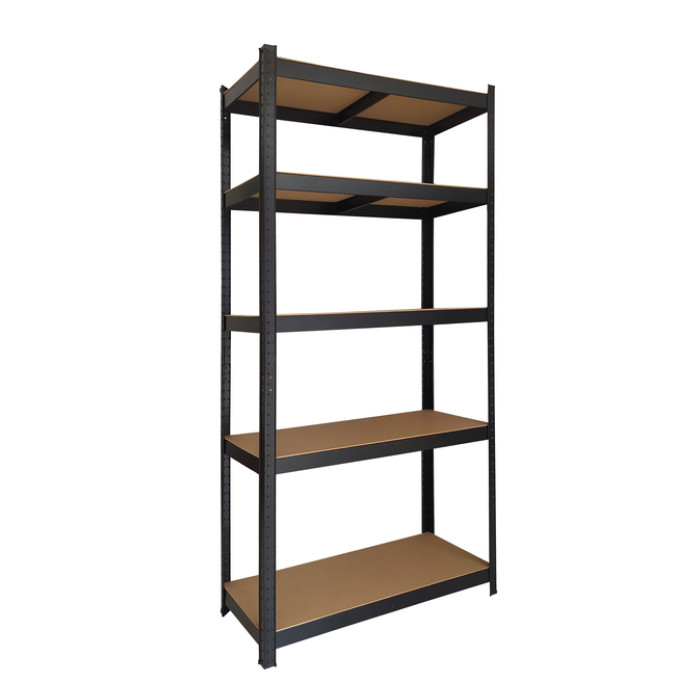 Stellingkast BRASQ 5 borden 90x40x180cm SU175 max 875 KG zwart