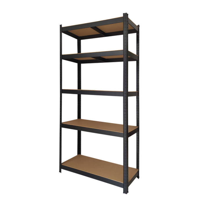 Stellingkast BRASQ 5 borden 90x40x180cm SU175 max 875 KG zwart