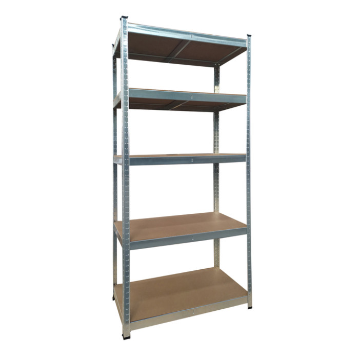 Stellingkast BRASQ 5 borden 90x40x180cm SU175 max 875 KG zilver