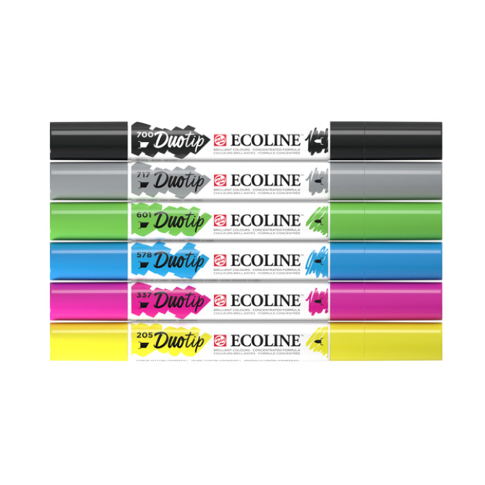 Duotip Talens Ecoline set à 6 stuks basis