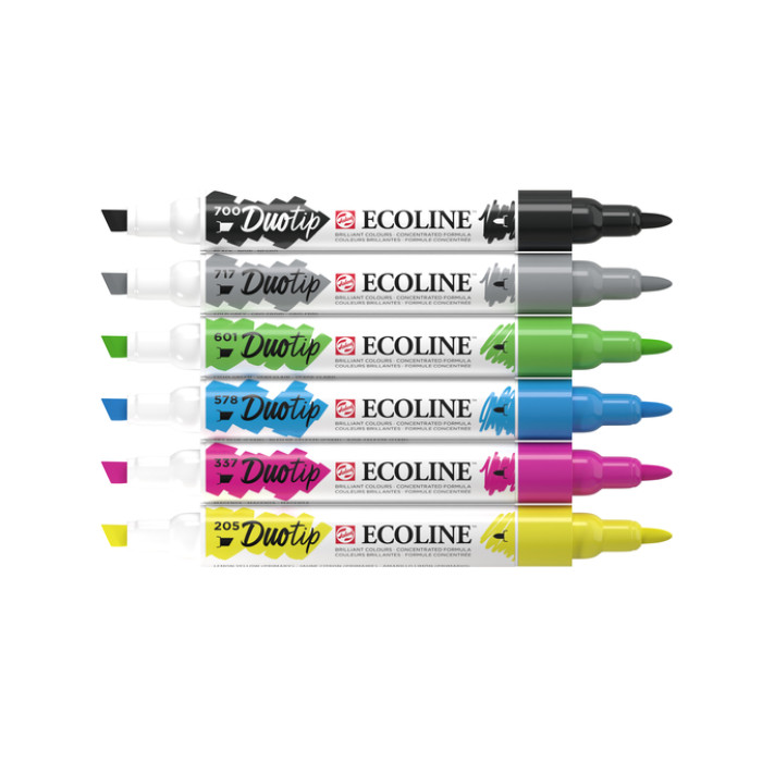 Duotip Talens Ecoline set à 6 stuks basis